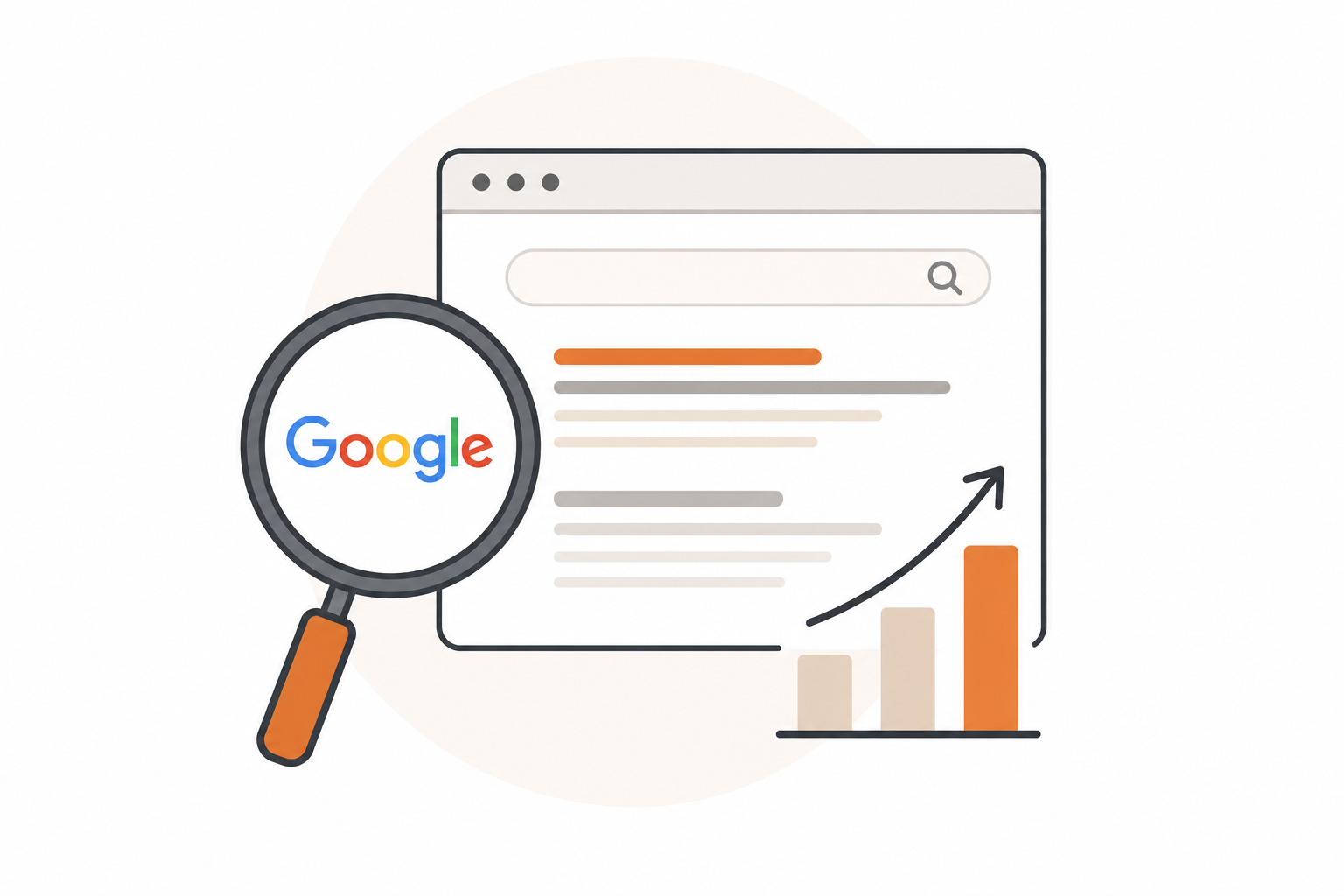 Google検索・SEO対策のイラスト